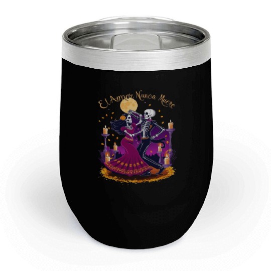 Day of the Dead Chill Wine Tumblers