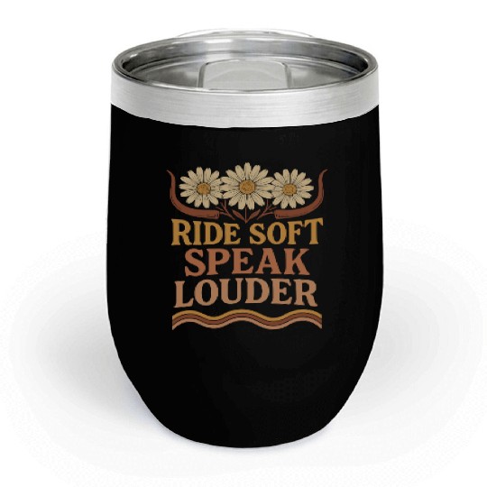 Soft Cowgirl Floral Rodeo Western Aesthetic Horse Chill Wine Tumblers
