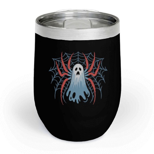Ghost Spider Scream Chill Wine Tumblers
