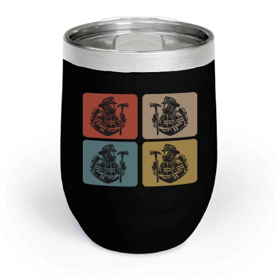 Fire Brigade - Heroes In Action Chill Wine Tumblers