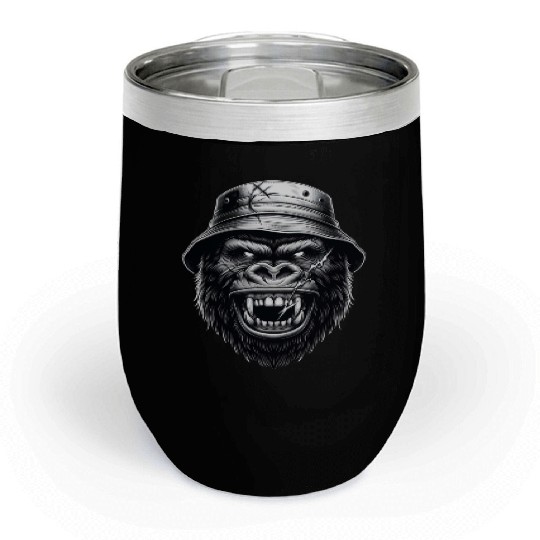Savage Gorilla – Streetwear Beast Art Chill Wine Tumblers