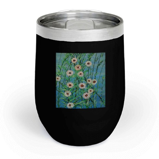 Wild flowers two Chill Wine Tumblers