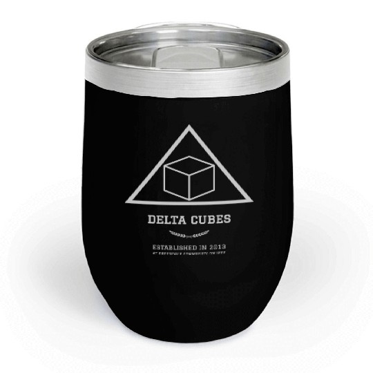 DELTA CUBES (white lettering) Chill Wine Tumblers