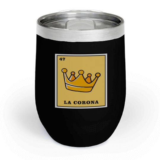 Mexican Lottery Card La Corona Chill Wine Tumblers