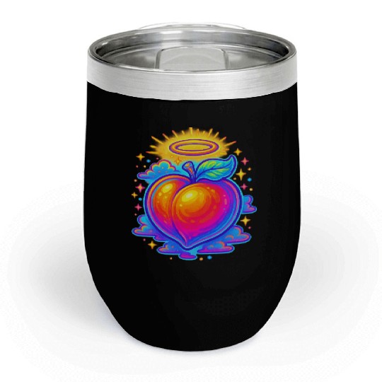 Neon peach divine Chill Wine Tumblers