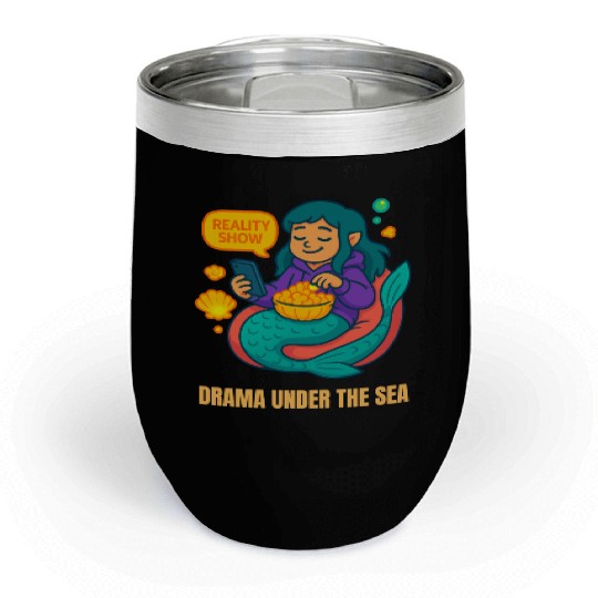 Drama Under the Sea Chill Wine Tumblers