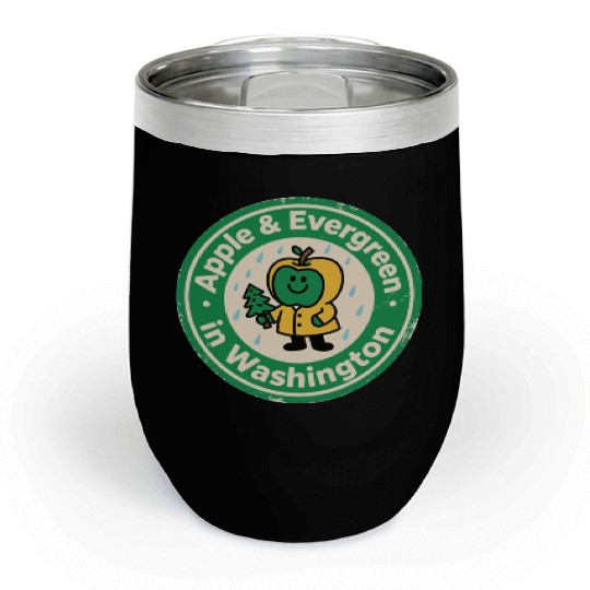 Pacific Northwest Charm Washington Vintage Apple Chill Wine Tumblers