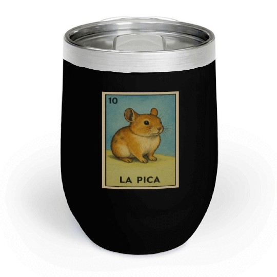 LA PICA - THE ROCK RABBIT - LA LOTERÍA Chill Wine Tumblers