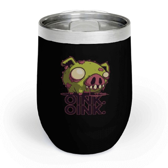 Zombie Pig – Oink Oink Horror Design Chill Wine Tumblers