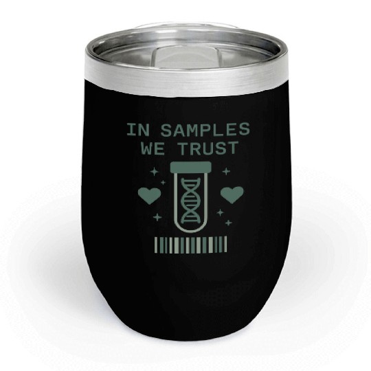 Clinical Lab Tech Diagnostic Science Data Nerd Chill Wine Tumblers
