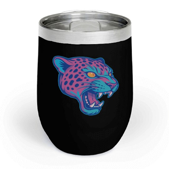 Jaguar pastel Chill Wine Tumblers