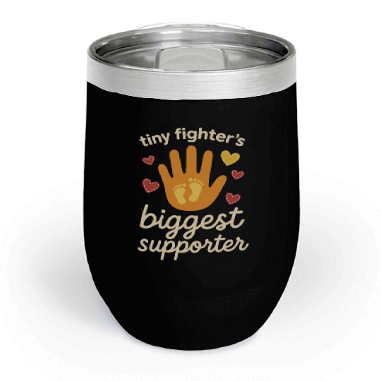 NICU Sibling Preemie Big Brother Big Sister Chill Wine Tumblers