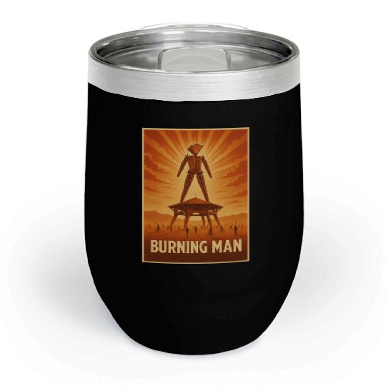 Burning Man Chill Wine Tumblers