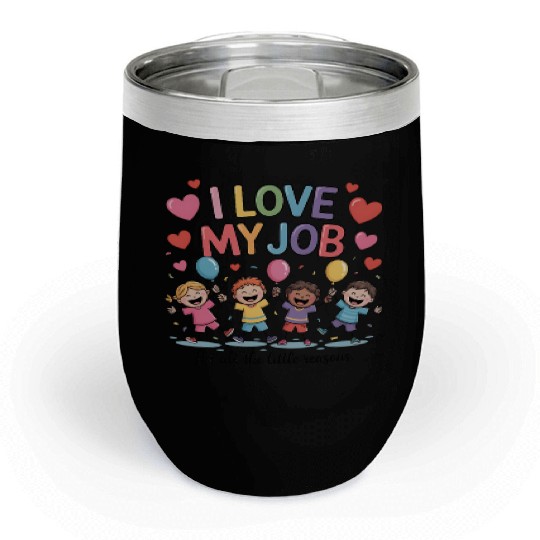 Preschool Teacher Kindergarten Chill Wine Tumblers