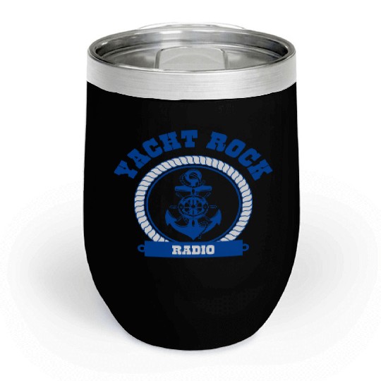 YACHT ROCK - BLUE LETTERS Chill Wine Tumblers