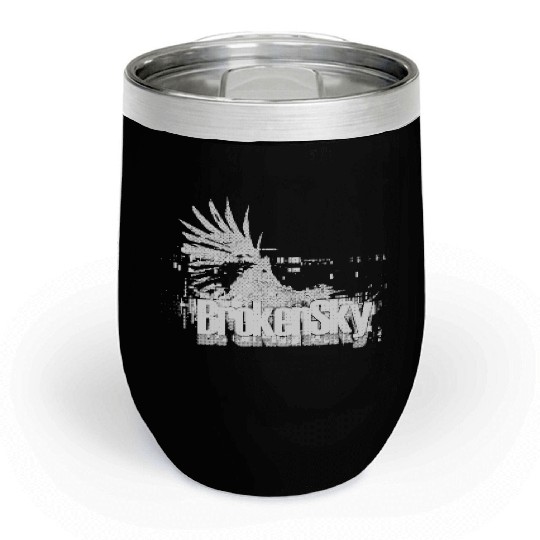 Vibrant Fireworks Night Skyline Chill Wine Tumblers
