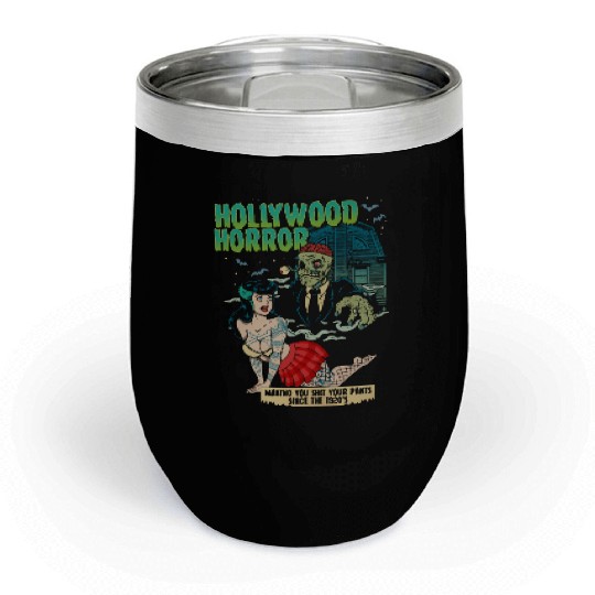 Hollywood Horror B-Movie Madness Chill Wine Tumblers