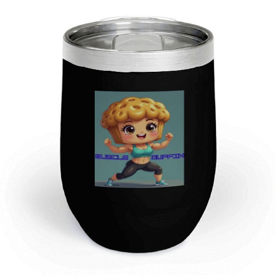 MUSCLE MUFFIN-Muscle Pose Chill Wine Tumblers