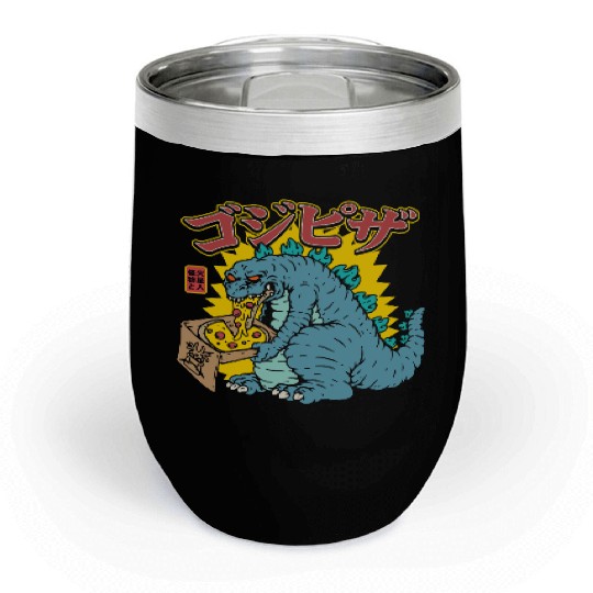 Kaiju Pizza Cravings Chill Wine Tumblers