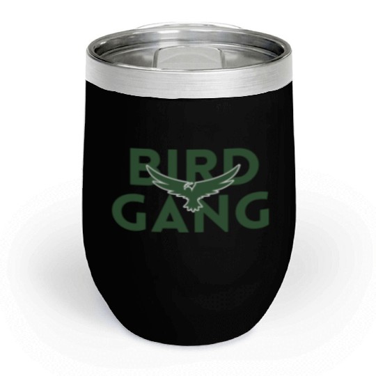 Bird Gang Bold Logo Design Chill Wine Tumblers