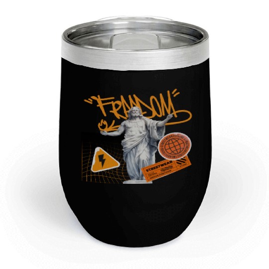 Graffiti Sculpture Streetwear  Chill Wine Tumblers