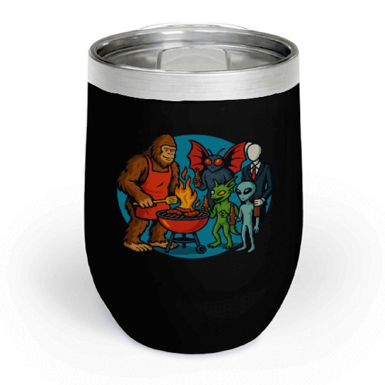 Cryptid Cookout Chill Wine Tumblers