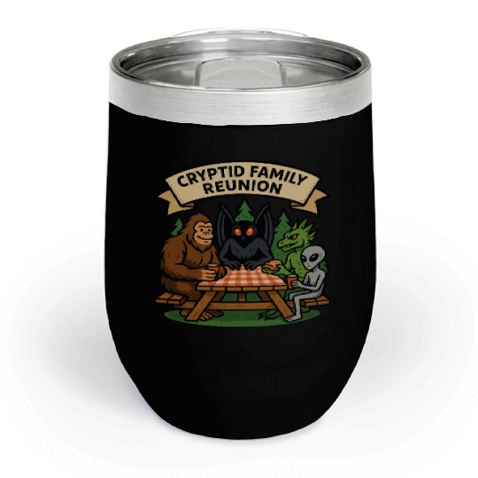 Cryptid Family Reunion Chill Wine Tumblers