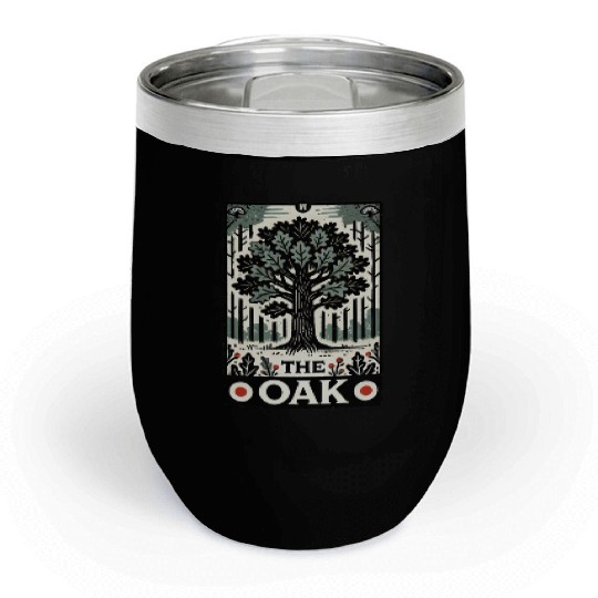 The Oak Tree Tarot Card Chill Wine Tumblers