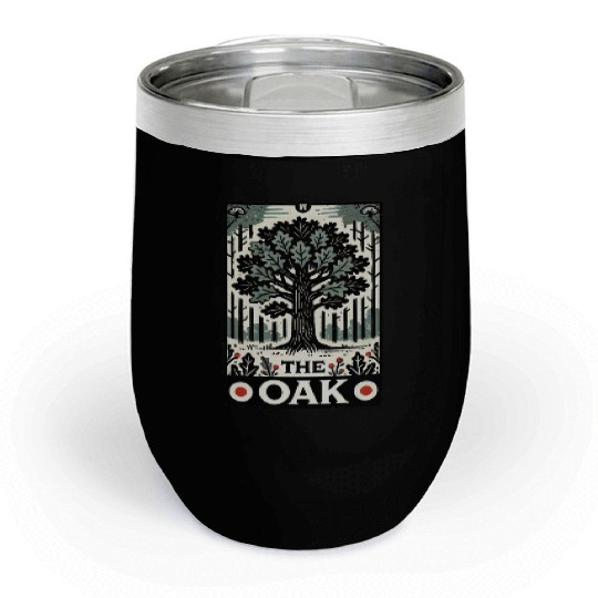 The Oak Tree Tarot Card Chill Wine Tumblers