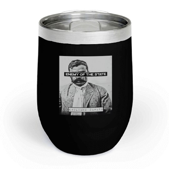 Emiliano Zapata (EOTS) (B&W) Chill Wine Tumblers