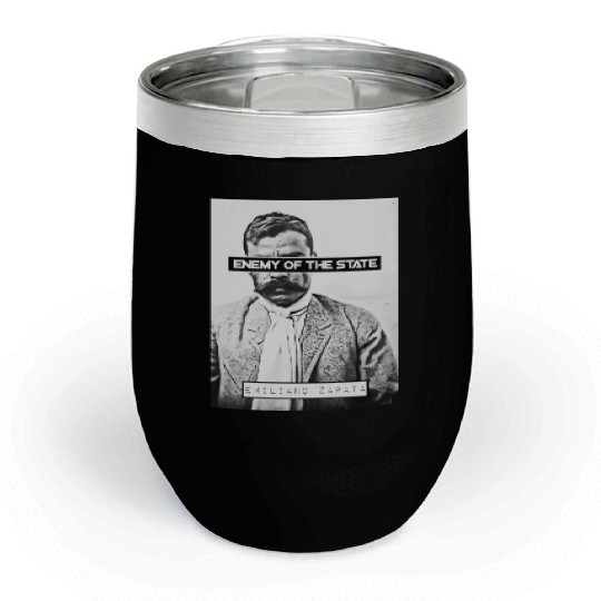 Emiliano Zapata (EOTS) (B&W) Chill Wine Tumblers