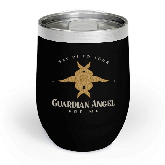 Guardian Angel Emblem Chill Wine Tumblers Design