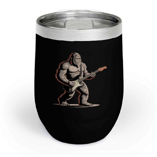 Bigfoot Electric Guitar Chill Wine Tumblers