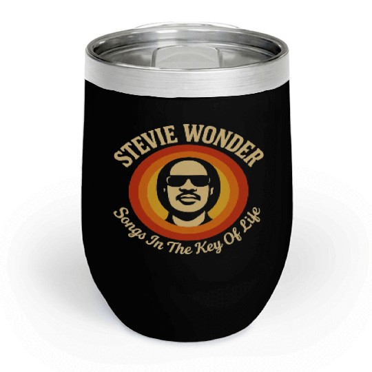 Stevie Wonder Chill Wine Tumblers rtro vintage Songs in the