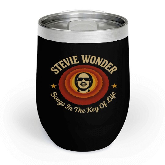 Stevie Wonder Chill Wine Tumblers rtro vintage Songs in the