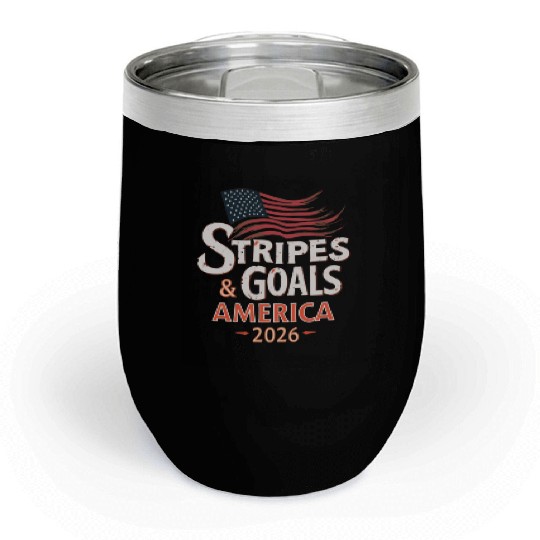 Stars, Stripes & Goals – USA Soccer World Cup 2026 Chill Wine Tumblers