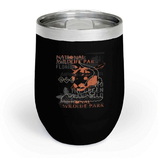 Airboat Alligator Tours Florida Everglades Chill Wine Tumblers