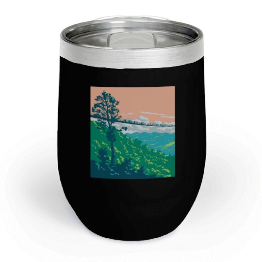 Great Smoky Mountains National Park Gatlinburg WPA Chill Wine Tumblers