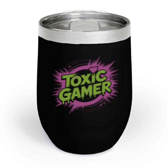 Toxic Gamer Chill Wine Tumblers
