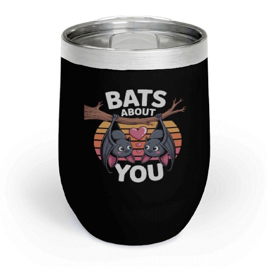 Bats About You Funny Bat Halloween Chill Wine Tumblers – Nayan