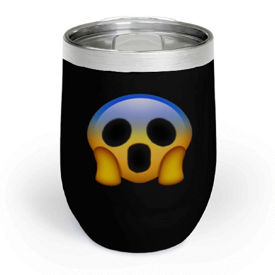 Expressive Scream Emmoticon Chill Wine Tumblers