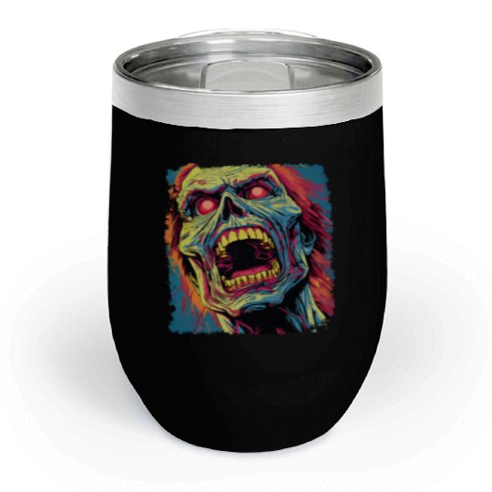 Classic Horror Halloween Chill Wine Tumblers