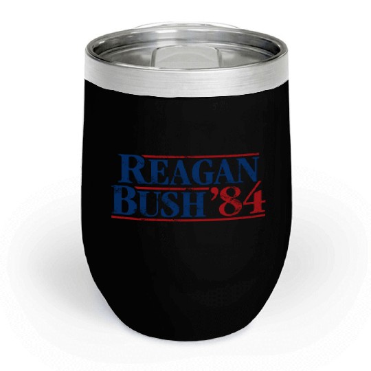 Distressed Reagan - Bush ’84 Chill Wine Tumblers
