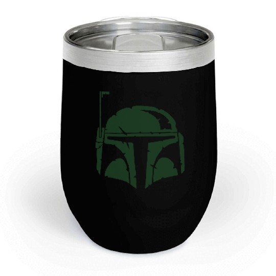 Boba Fett Helmet Worn Chill Wine Tumblers