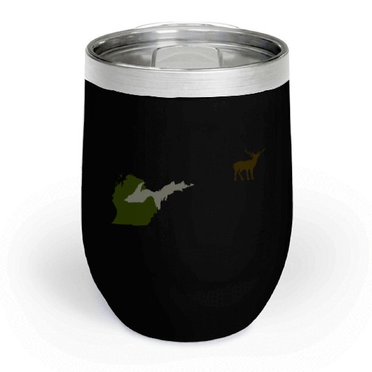 Funny Michigan Yooper Hunting Parody Deer Chill Wine Tumblers