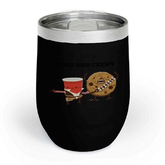 Funny star wars han solo and chewbacca Chill Wine Tumblers