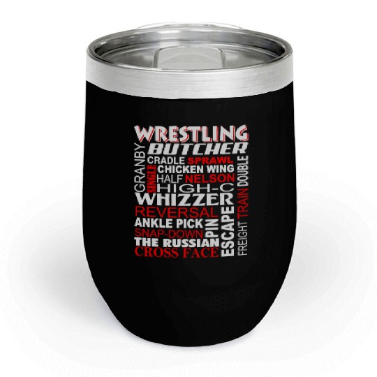 Wrestling - Butcher Freight train double Chill Wine Tumblers