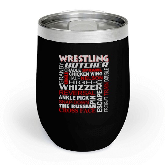 Wrestling - Butcher Freight train double Chill Wine Tumblers