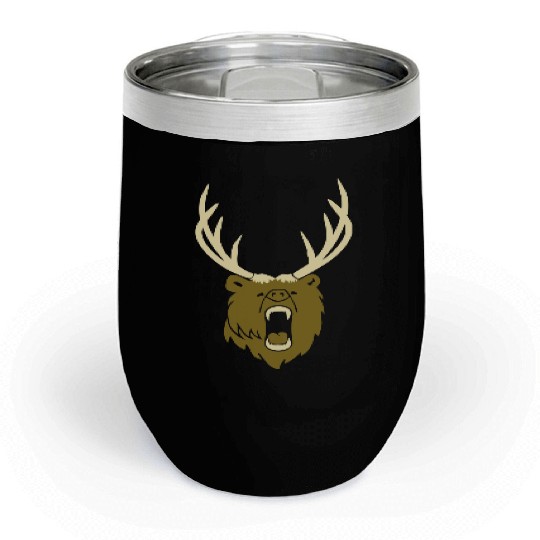 The beer - Grizzly with antlers (2c) Chill Wine Tumblers
