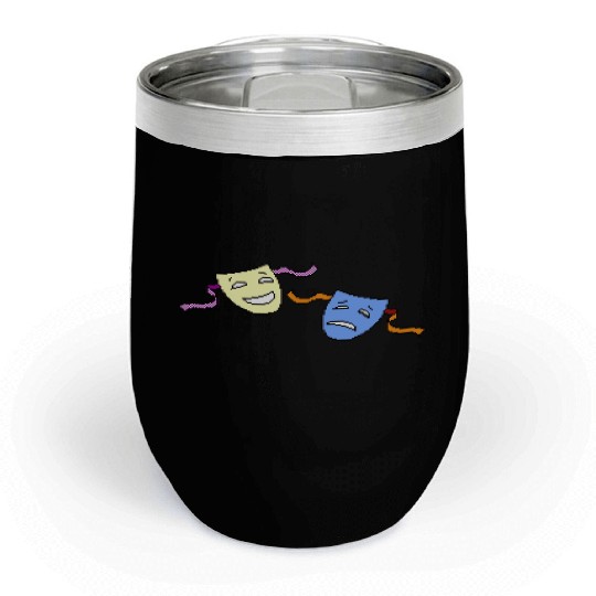 Beagle Bros Comedy Tragedy Chill Wine Tumblers